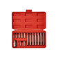 Amtech 15 Piece Torque Bit/Socket Set (Torx/Star/1/2" Drive Adaptor/30mm 75mm) - I8500