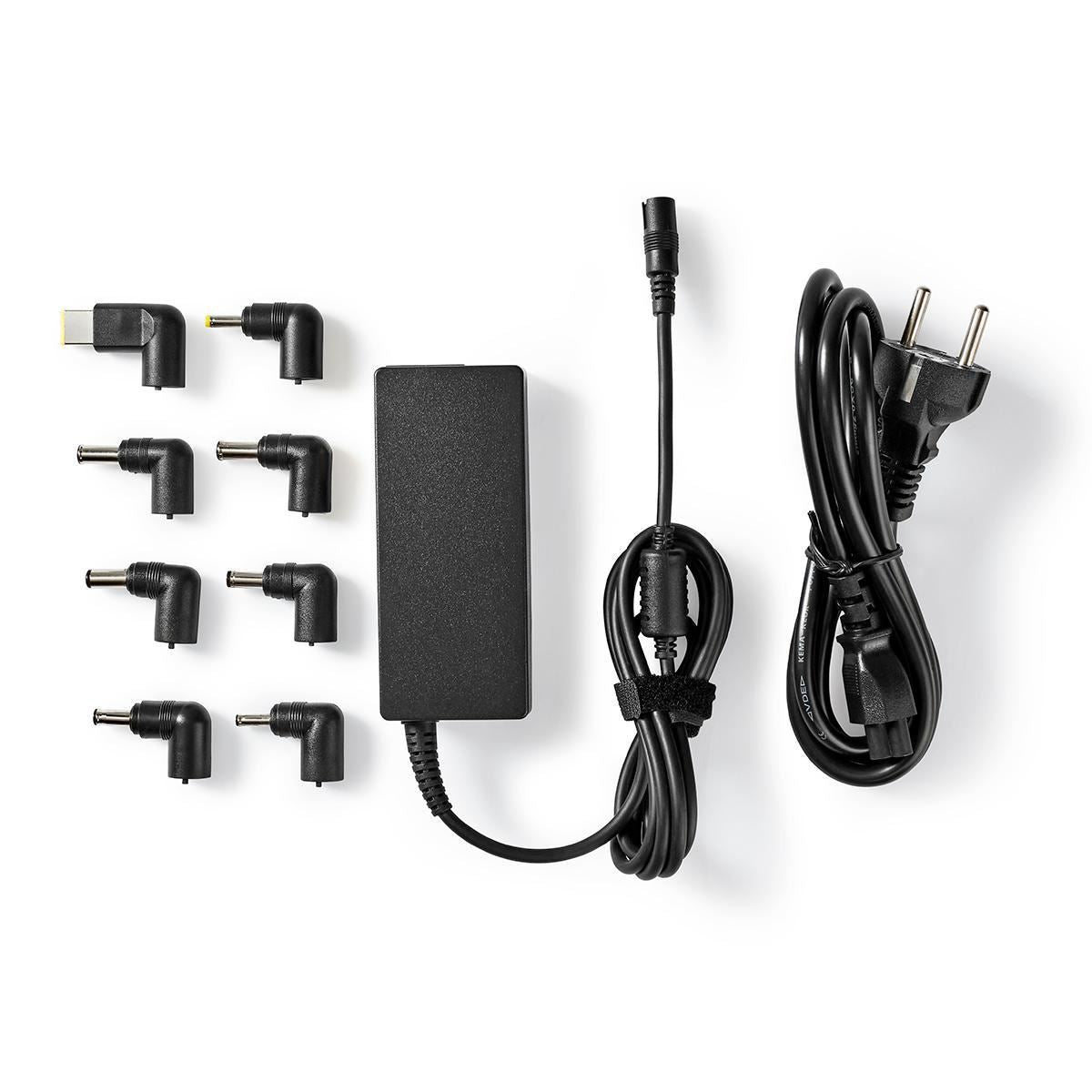 Nedis Notebook Adapter Universal 8 Connectors 65W Output 15V to 20V/4 A (Max.) - NBAU6501FBK