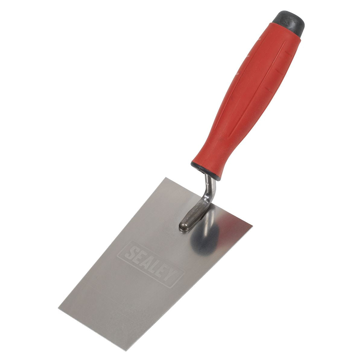 Sealey Stainless Steel Filler Trowel  - Rubber Handle - 140mm T1208