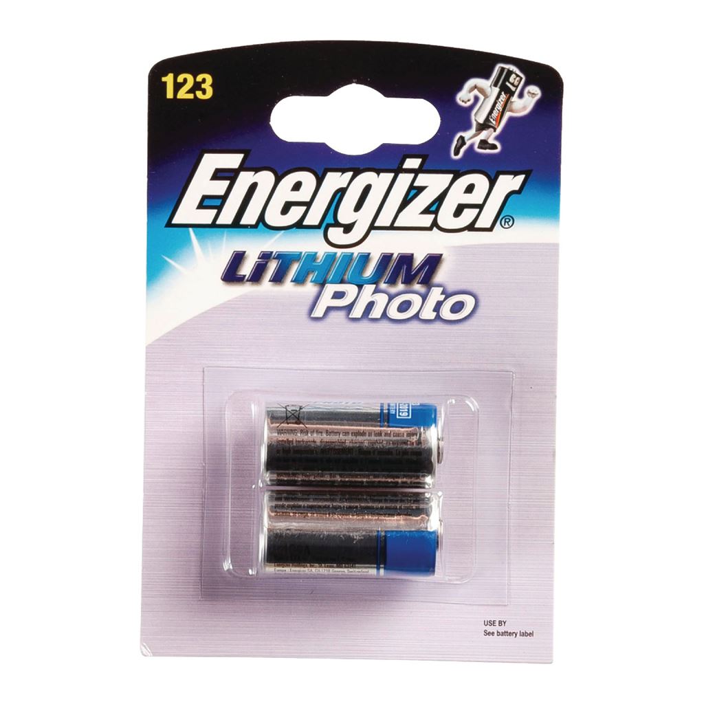 Energizer 2x Lithium 3V battery EL123 FSB2 batteryes - EL123APB2