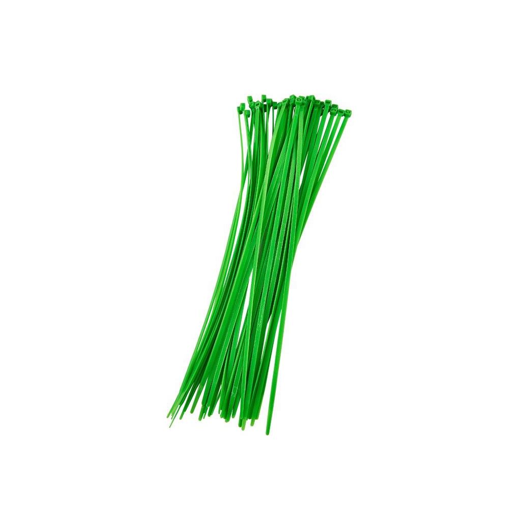 Amtech 40 Piece (4.8 x 380mm) Cable Tie Green Pack 15 48mm Ties Tool