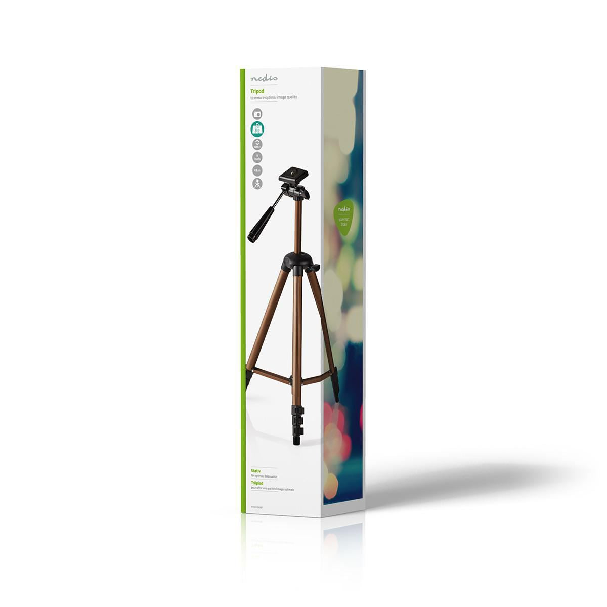 Nedis Tripod Pan & Tilt Max 2 kg 130cm Black/Silver TPOD2100BZ