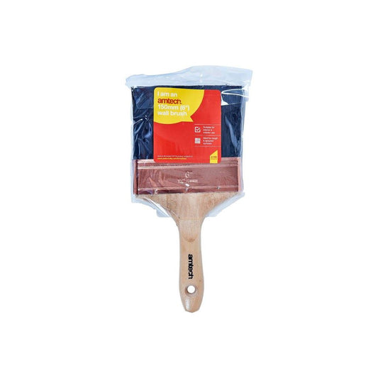6" 150mm Professional Wall Paint Paper Pasting Brush Wooden Varnish Fence Paste - S3965