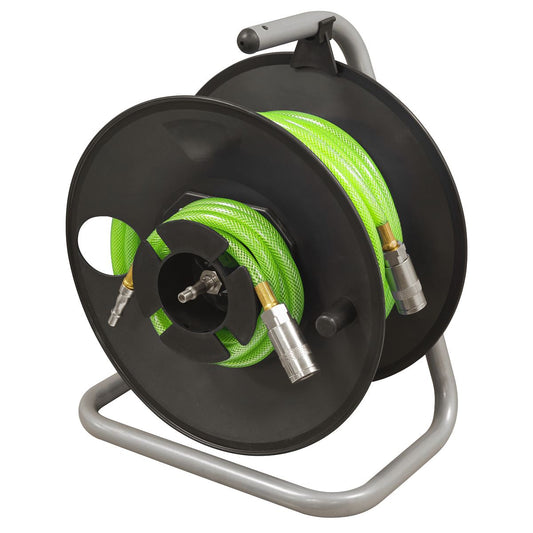 Sealey 20m Portable Manual Air Hose Reel 6mm ID SA825
