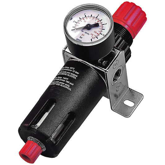 SIP Industrial 1/4" Filter Regulator with Gauge