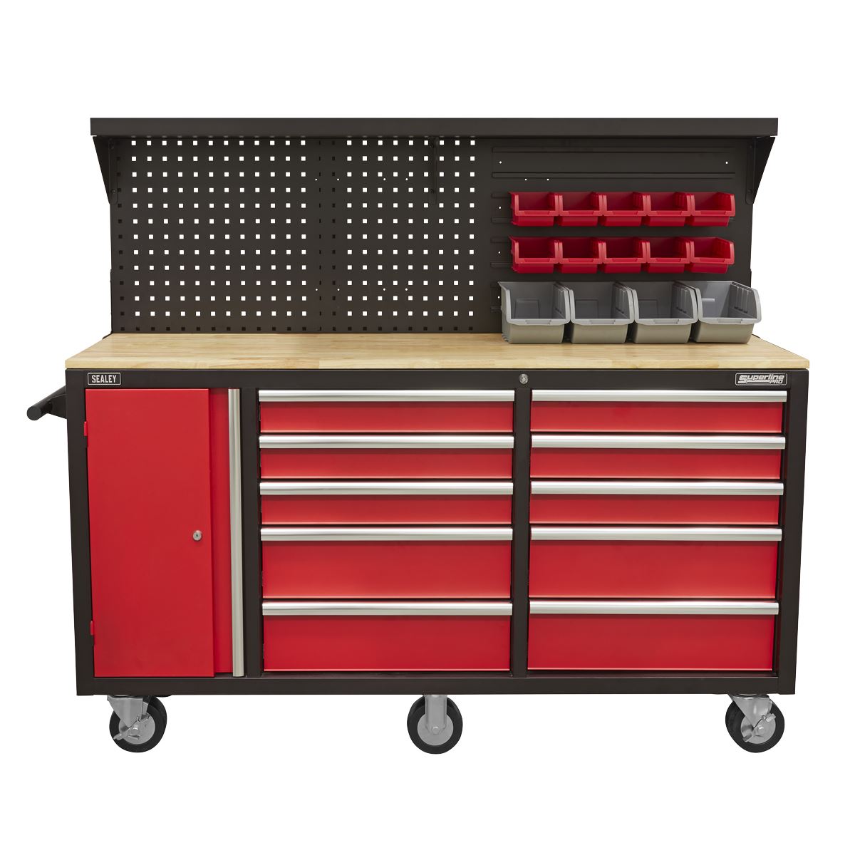 Sealey Mobile Workstation 10 Drawer with Backboard AP6310