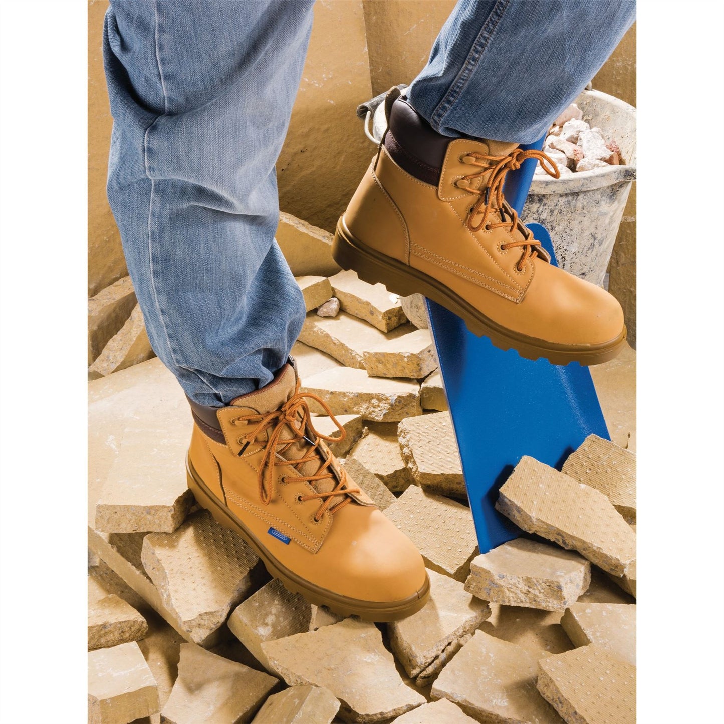 Draper Nubuck Style Safety Boots Size 10 S1 P SRC - 85969