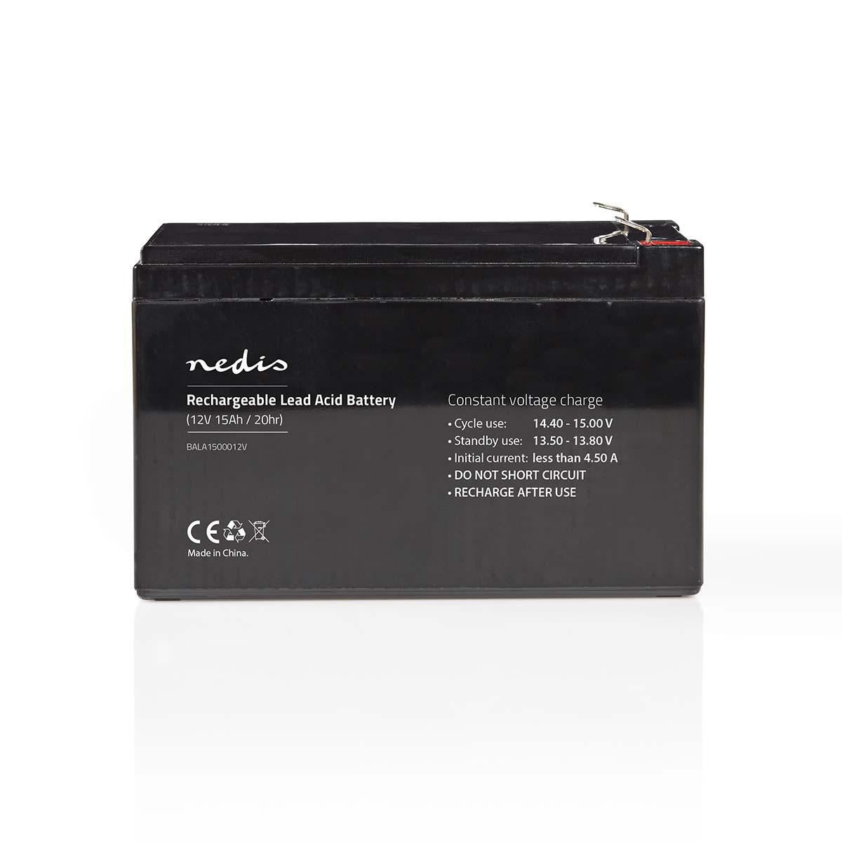 Nedis Rechargeable Lead-Acid Battery 12V 15000mAh 151 x 98 x 95mm BALA1500012V