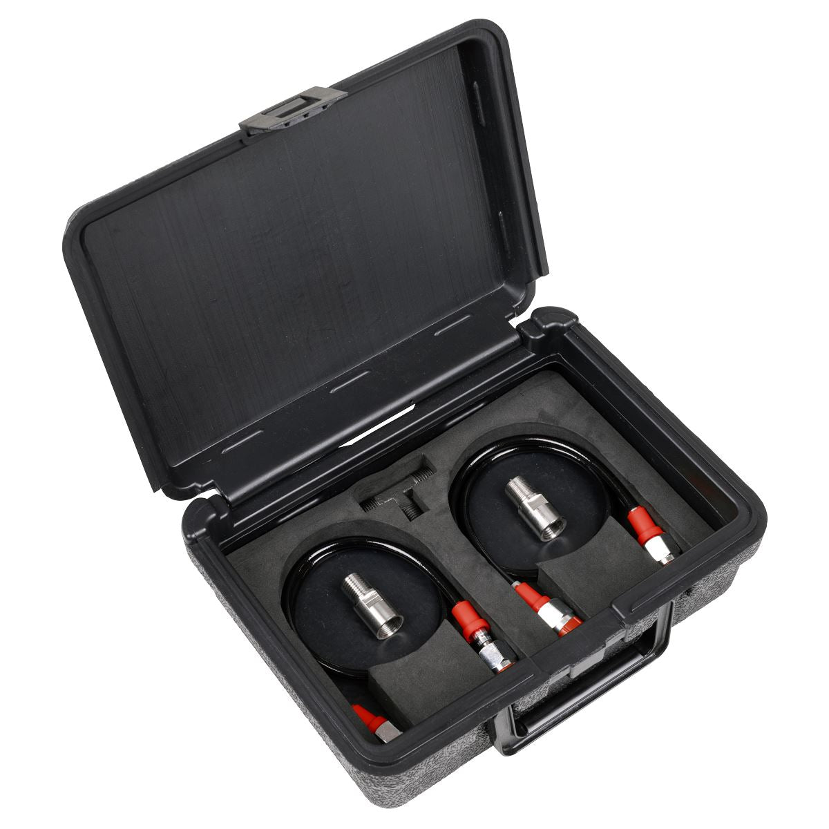 Sealey Digital Fuel Injection Pressure Tester Test Kit for GDI Fuel Circuits 6pc VS566