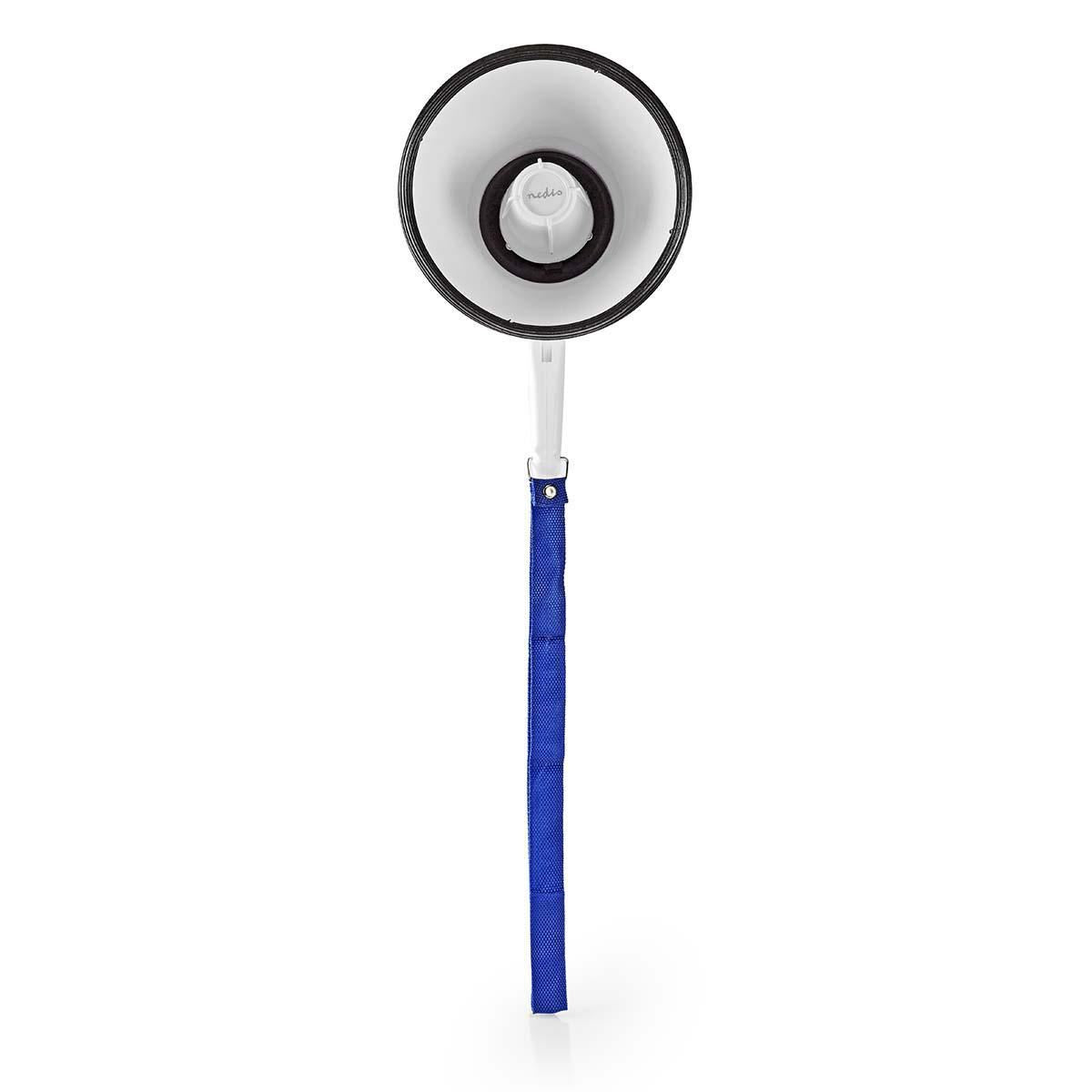 Nedis Megaphone 10W 250m Range Built-in Microphone White/Blue MEPH150WT