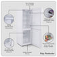 Baridi  60/40 Smart Frost Fridge Freezer 227L Capacity � White DH326