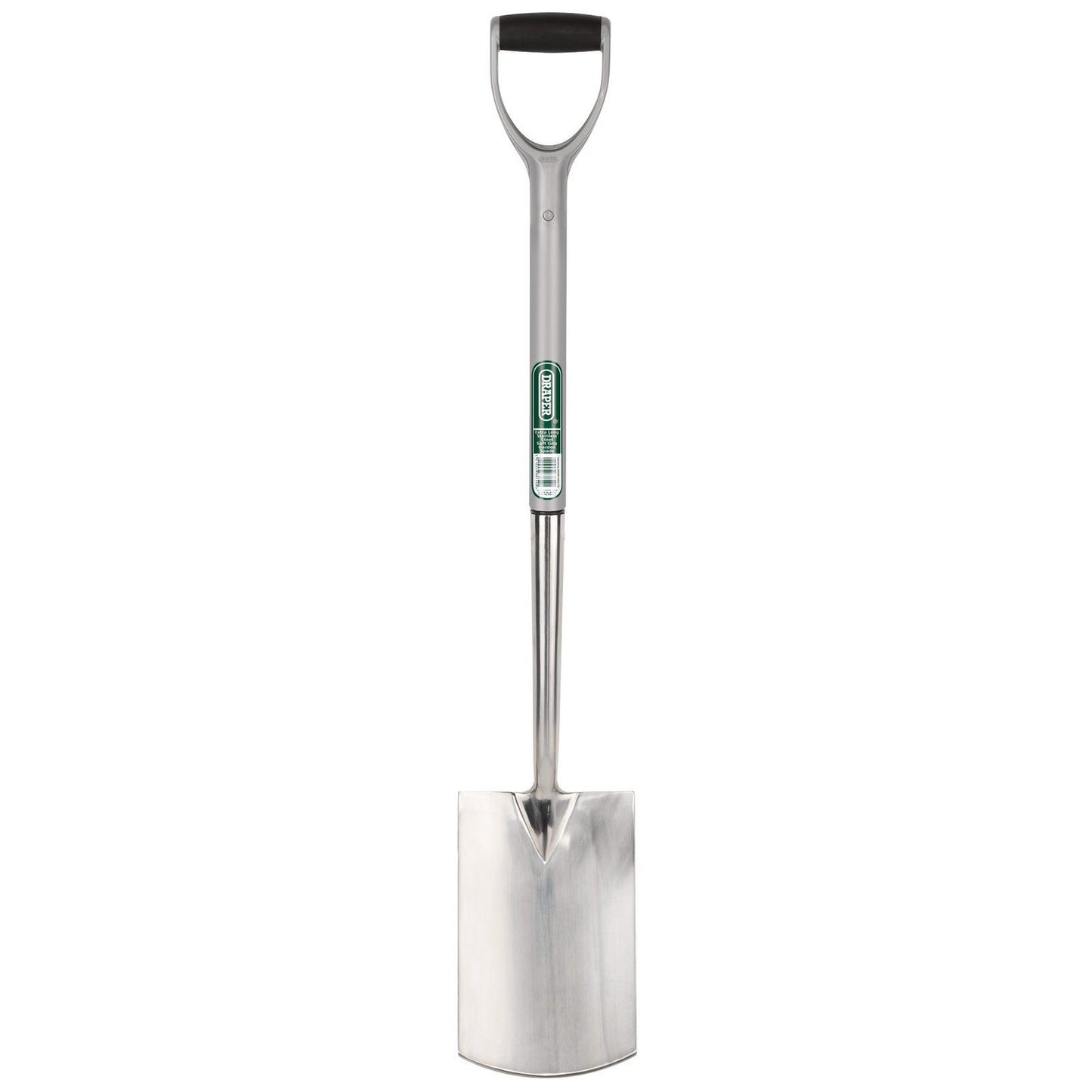 Draper Extra Long Stainless Steel Garden Spade with Soft Grip (83754)