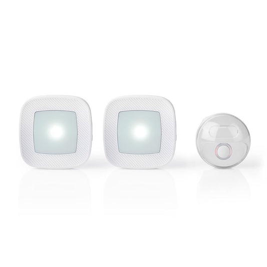 Nedis Wireless Doorbell Mains Powered Adjustable volume 36 Melodies 2 Receivers