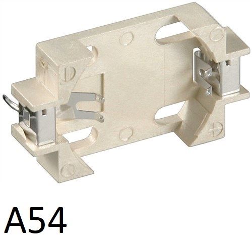 1 Qty Goobay 10x Goobay CR2012-2032 button cell holder beige max. 20mm beige Surface-Mount Device (SMD) void Tracked