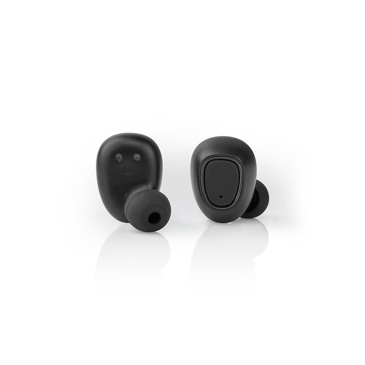 Nedis Fully Wireless Bluetooth® Earphones 5hr Voice Control Wireless Chargeable - HPBT5052BK