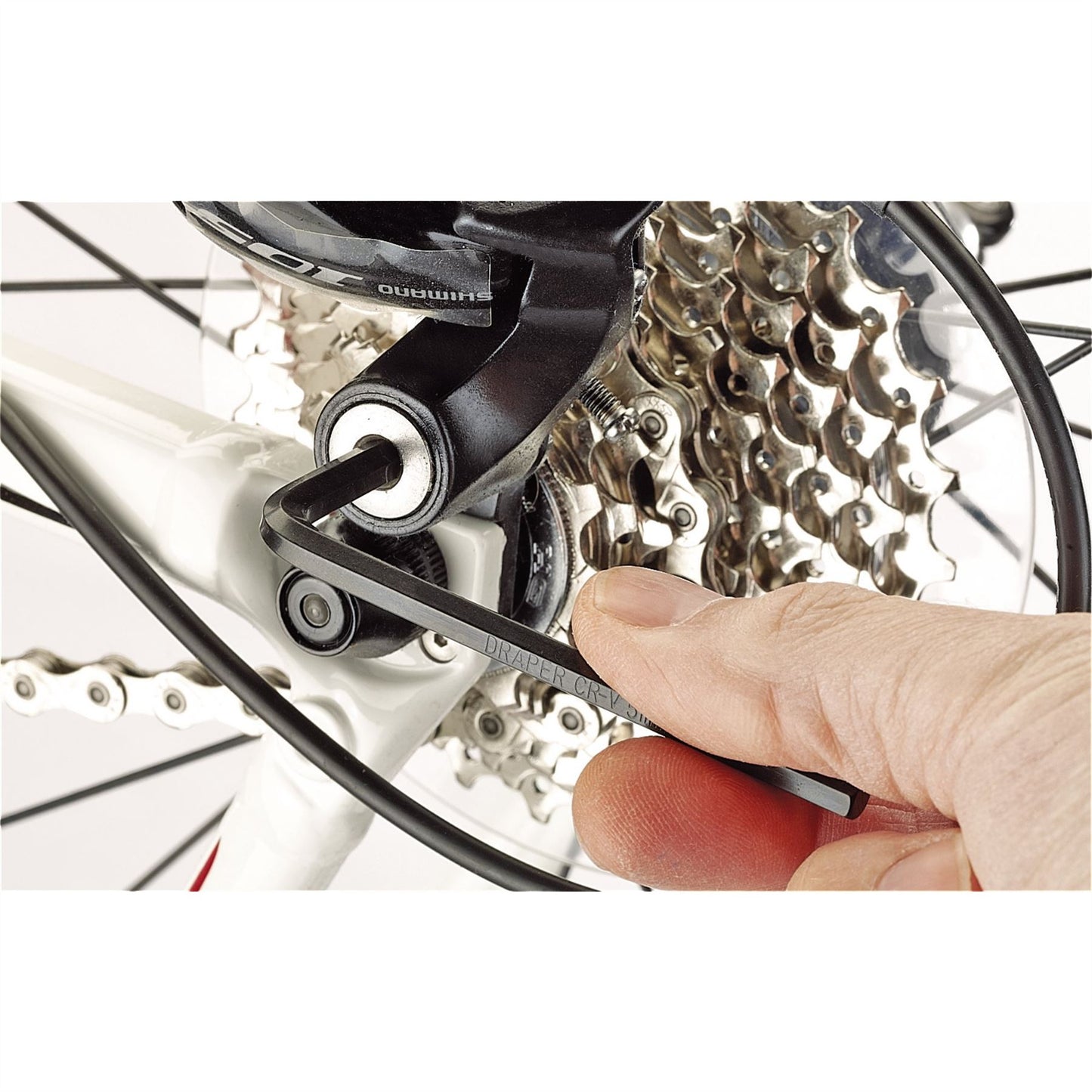 Draper 25 Piece Metric/Imperial Combined Hexagon Hex Allen Key Set in Tool Roll - 33892