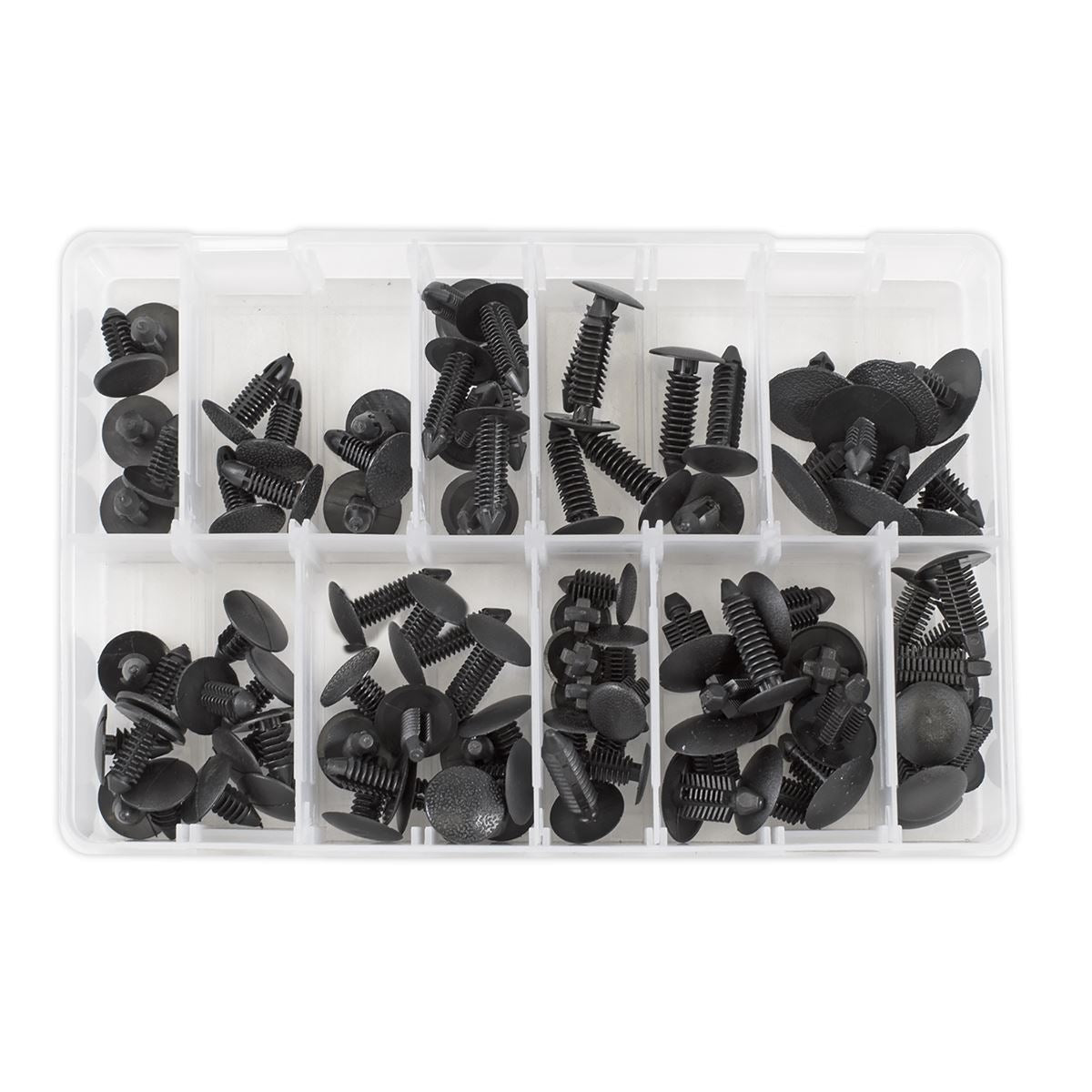 Sealey Fir Tree Clip Assortment - Pack of 100 TCFT100AS