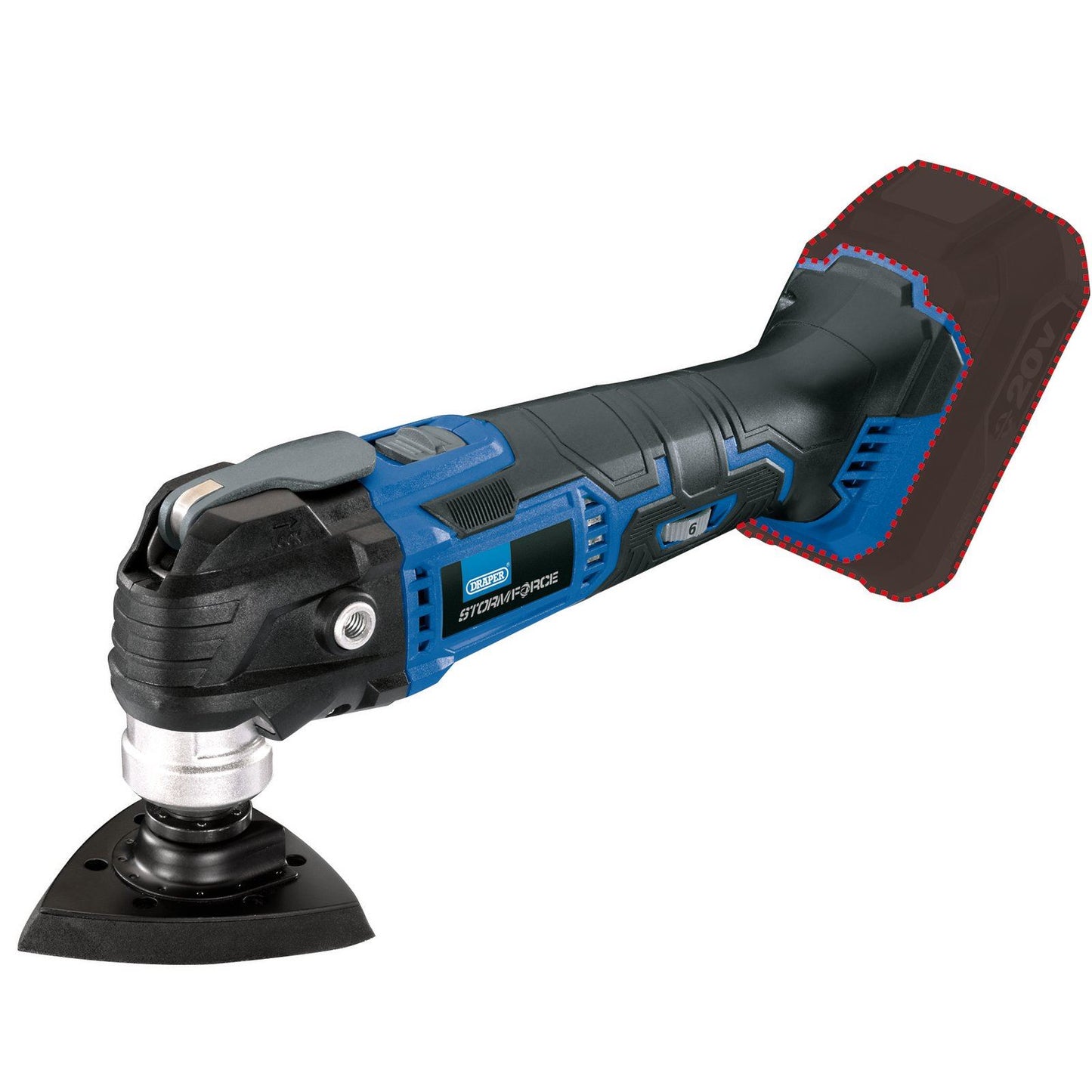 Draper Storm Force 20V Oscillating Multi-Tool (Sold Bare) - 89482