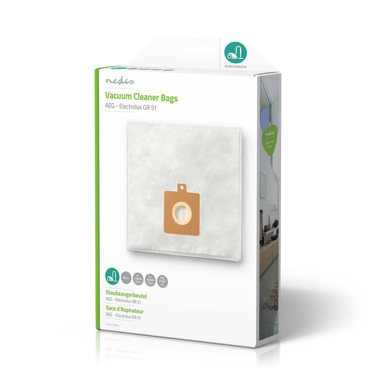 Nedis Vacuum Cleaner Bag AEG to Electrolux GR 51 DUBG220AEG4