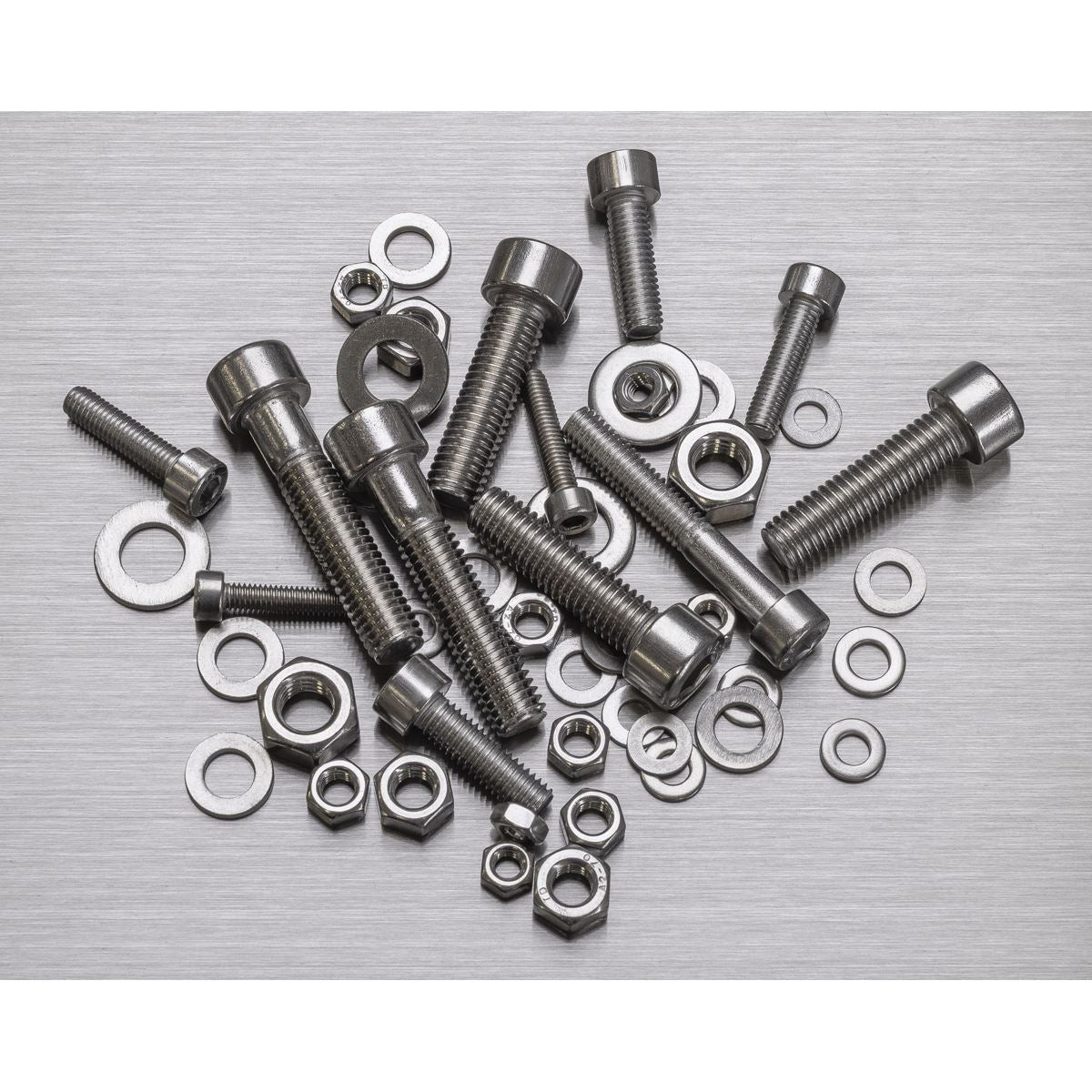Sealey Stainless Steel Hex Socket Bolt, Washer & Nut Assortment 710pcs AB0710SS