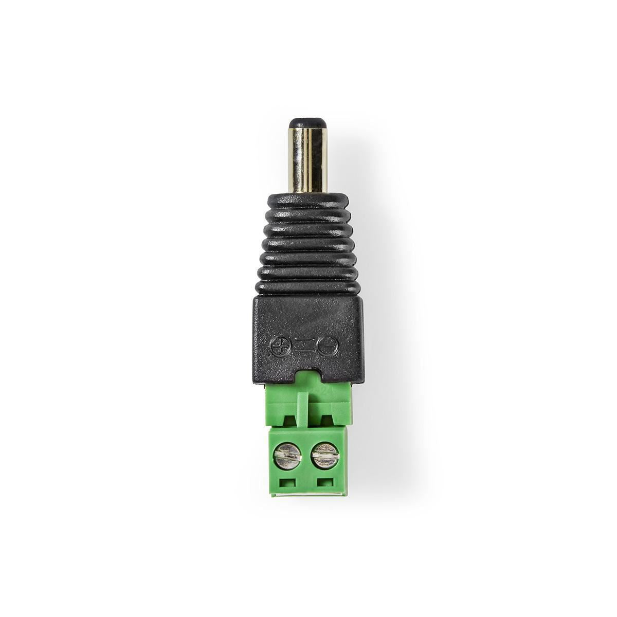 Nedis CCTV Security Connector 2-Wire to Male DC 5,5 x 2,1mm CCTVCM10BK5 - CCTVCM11BK5