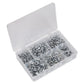 Sealey Flange Nut Assortment 390pc M5-M12 Serrated Metric AB031FN