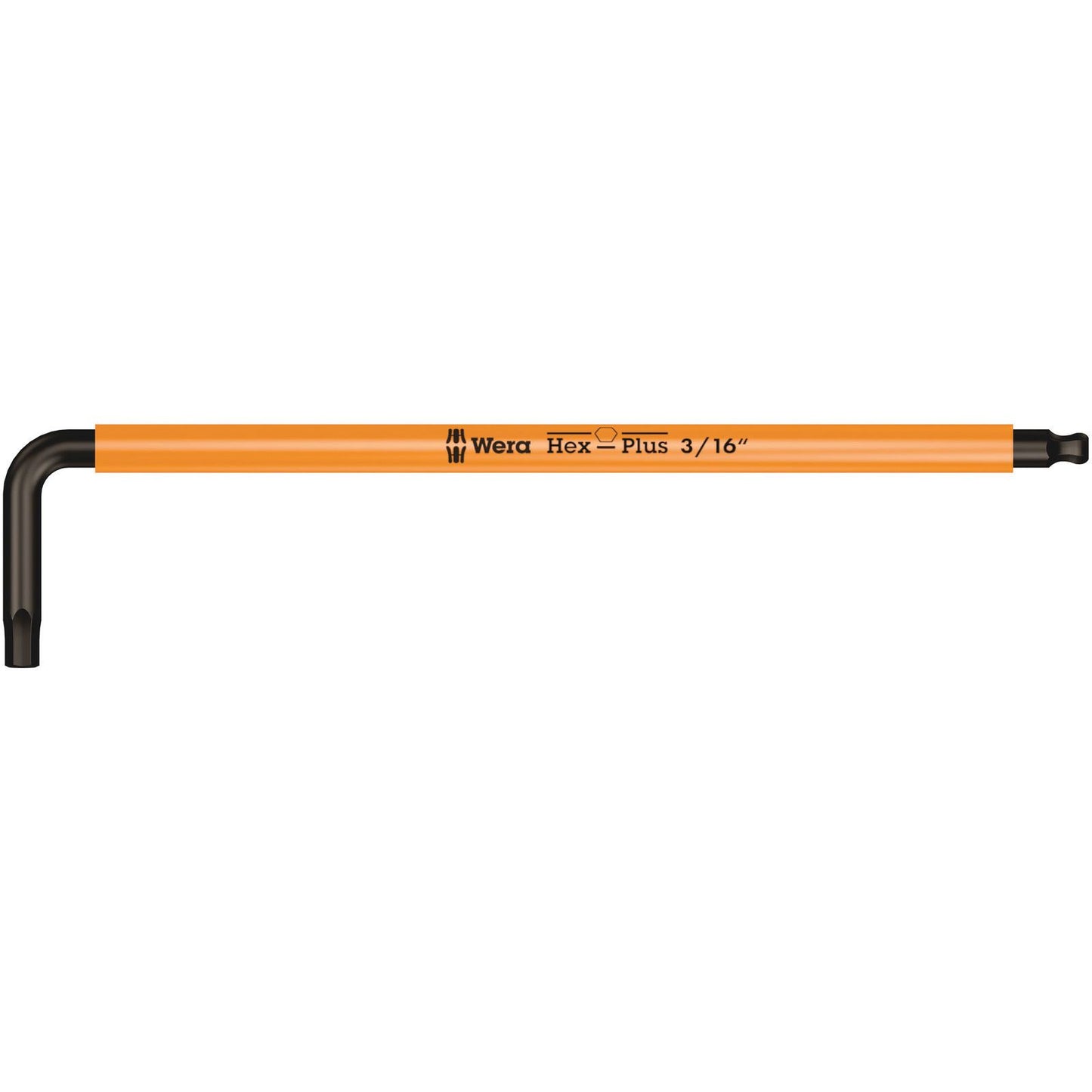 Wera 950Spkl Multicolour Hex Key 3/16/154 Long Ballend Blacklaser 022634
