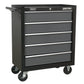 Sealey Rollcab 5 Drawer with Ball-Bearing Slides - Black/Grey AP2505B