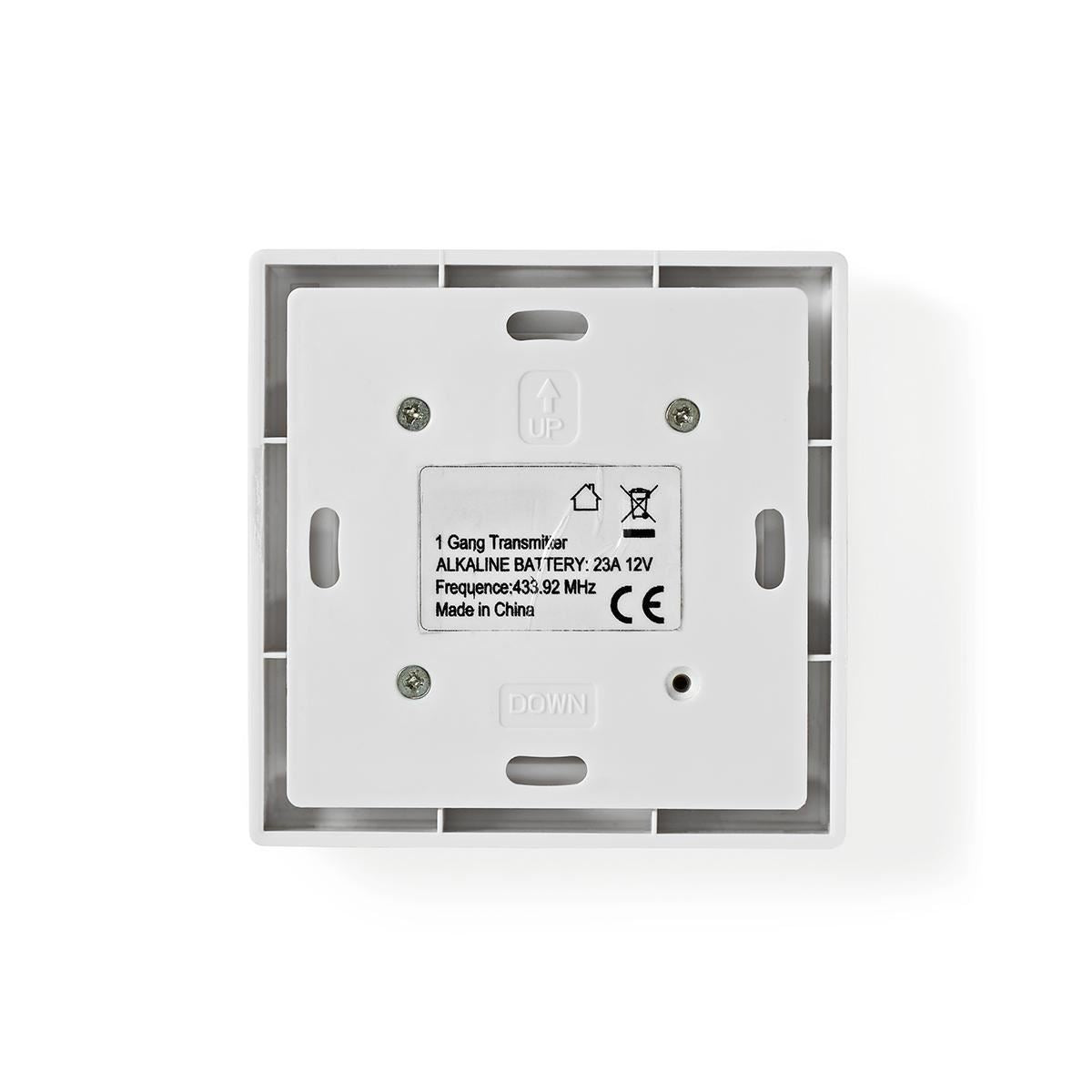 Nedis RF Wall Switch Single 433.92 MHz - Control one or multiple lights - RFWS10WT