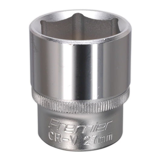 Sealey WallDrive Socket 27mm 1/2"Sq Drive S1227