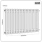 Baridi Horizontal Traditional 2 Column Radiator 600 x 1012mm � Anthracite DH359