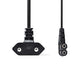 Nedis Power Cable Euro Plug Angled to IEC-320-C7 Left/Right 2m Black