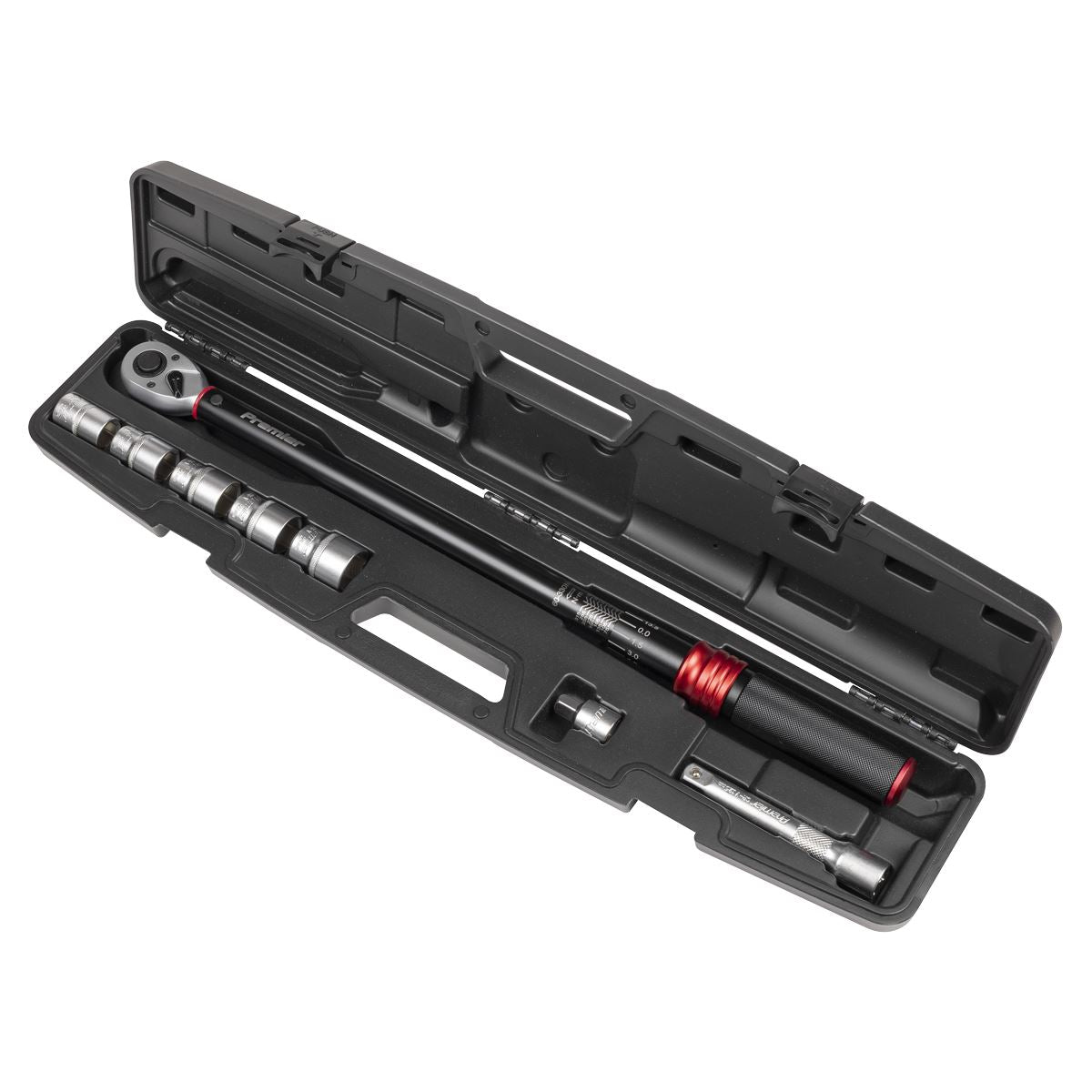 Sealey Premier Black Torque Wrench Set 1/2"Sq Drive 60-330Nm 8pc STW915B