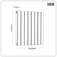 Baridi Horizontal Radiator Contemporary Double Flat Panel Design 600 x 560mm � Anthracite DH339