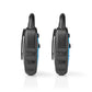 Nedis Walkie-Talkie Range 3 km 3 Channels PTT 2 Pieces Blue/Black - WLTK0300BU