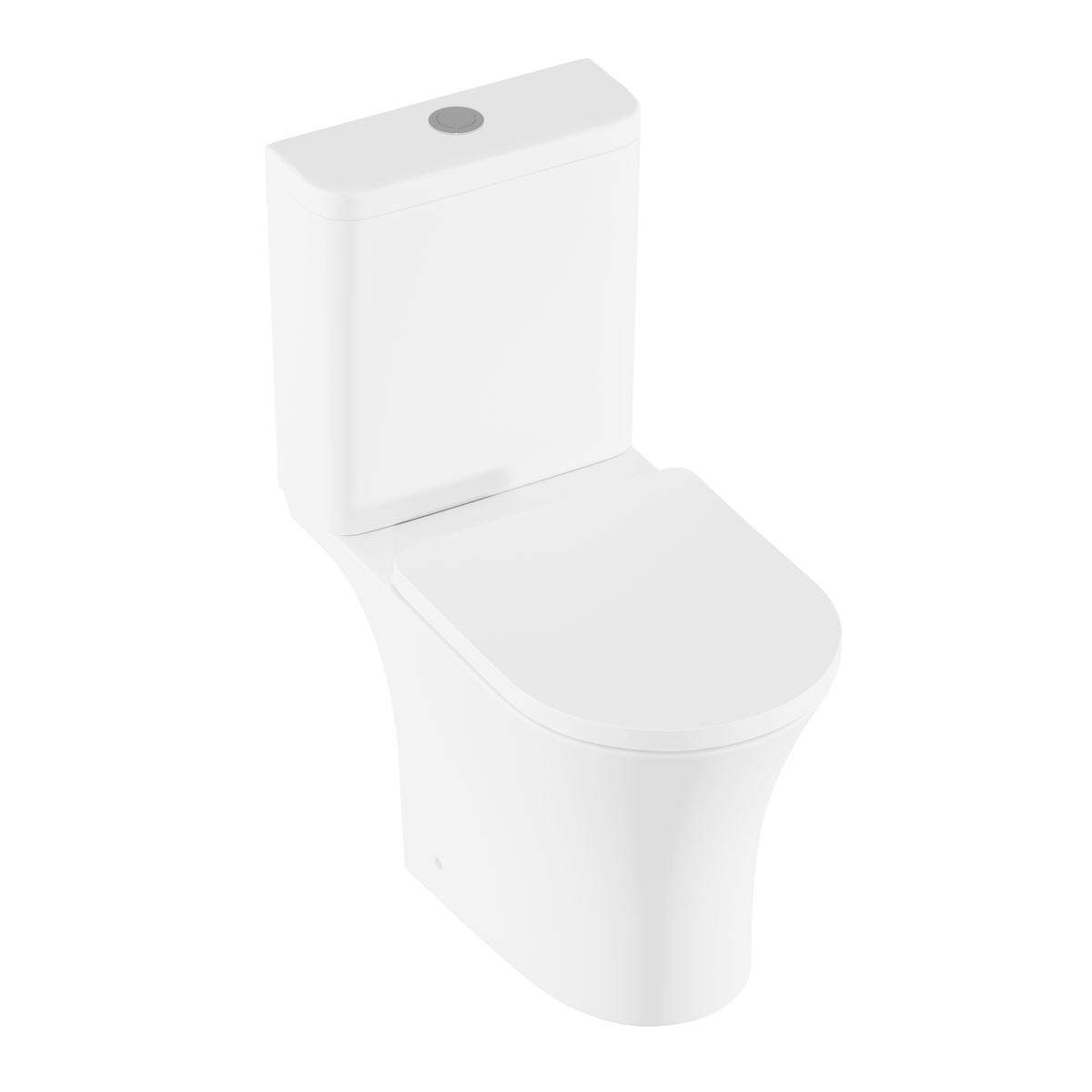 Baridi Close-Coupled Toilet Soft Close Seat, Dual Flush Cistern & Rimless Flush