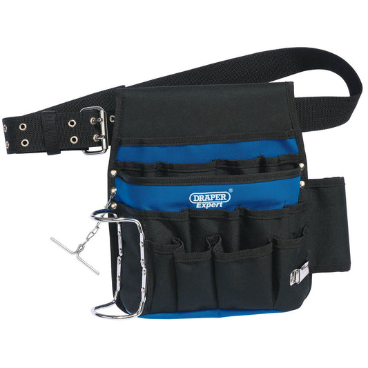 Draper 1x Expert 16 Pocket Tool Pouch Garage Professional Standard Tool 2987