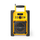 Nedis Jobsite FM Radio 15W Bluetooth® IPX5 Carrying Handle Yellow/Black - RDFM3100YW