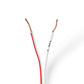 Nedis Speaker Cable 2x 0.75 mm2 50m Reel White