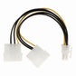Nedis Internal Power Cable 2x Molex Male to PCI Express Female 0.15m Various - CCGP74210VA015