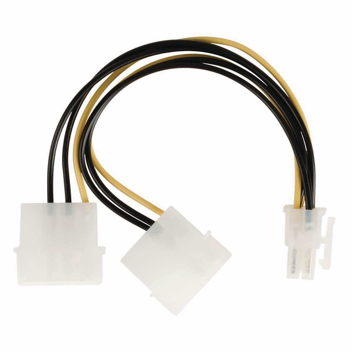 Nedis Internal Power Cable 2x Molex Male to PCI Express Female 0.15m Various - CCGP74210VA015