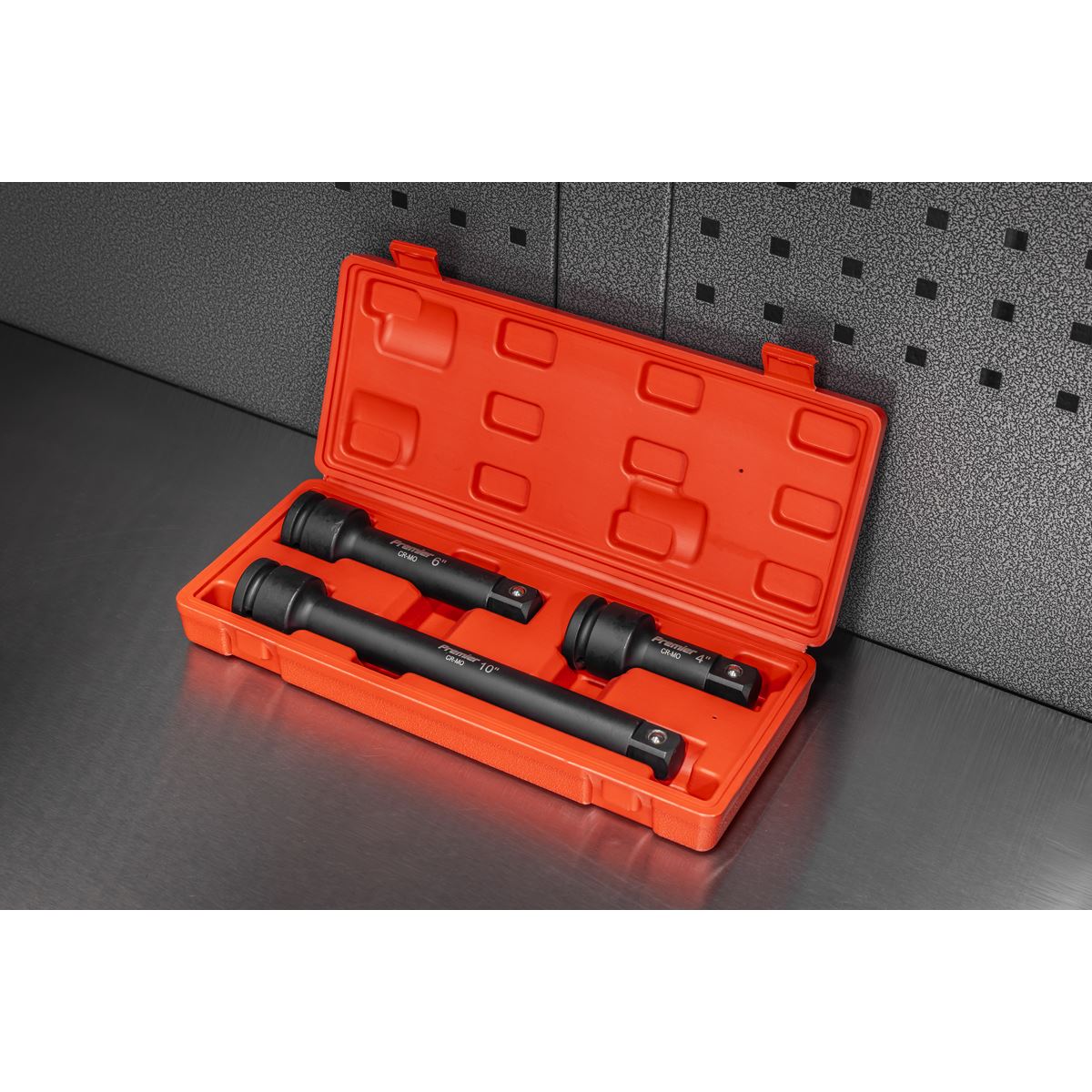 Sealey Premier Impact Extension Bar Set 3/4"Sq Drive 3pc AK5515