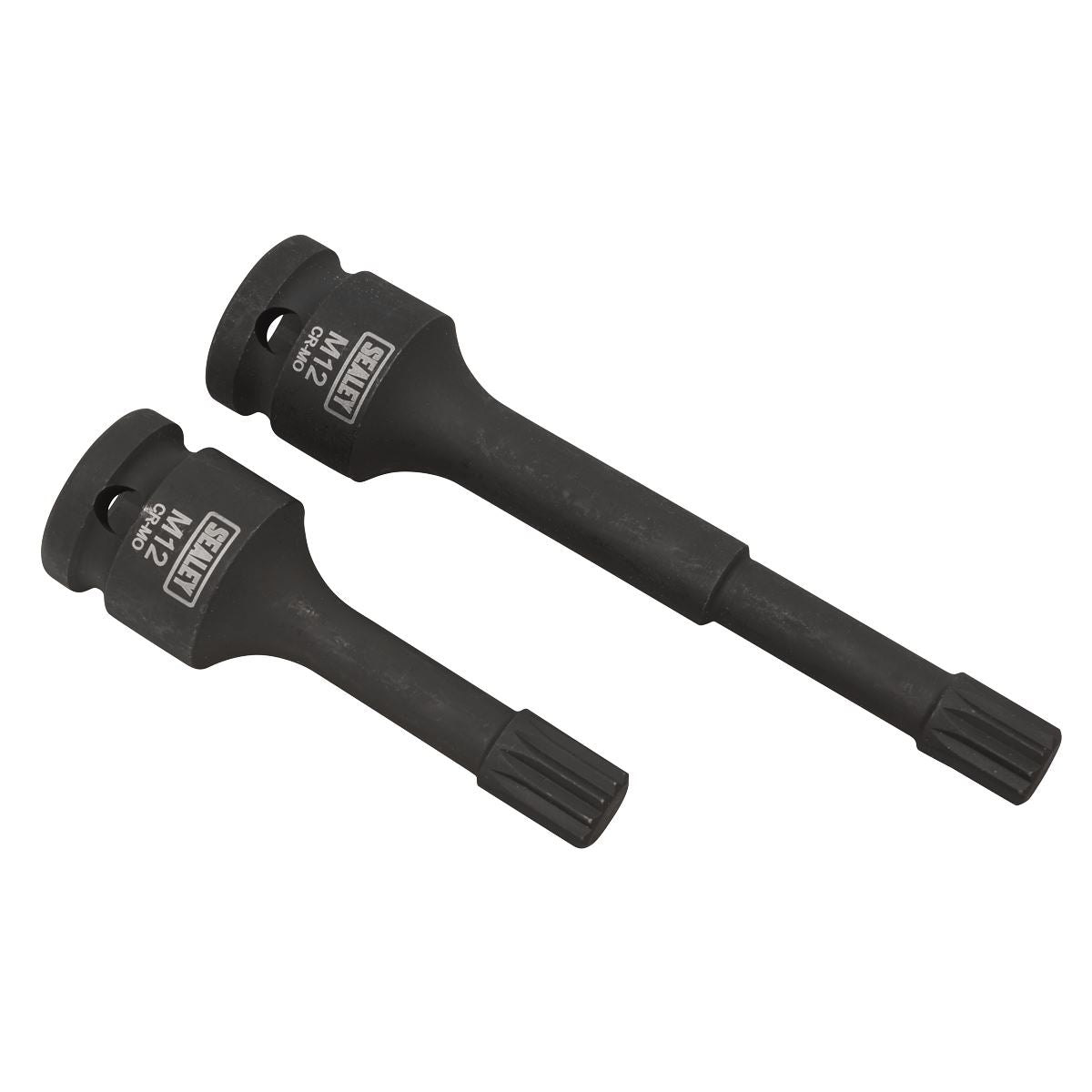 Sealey M12 Wheel Bearing Hub Spline Socket Bits for VAG 2pc VS0100