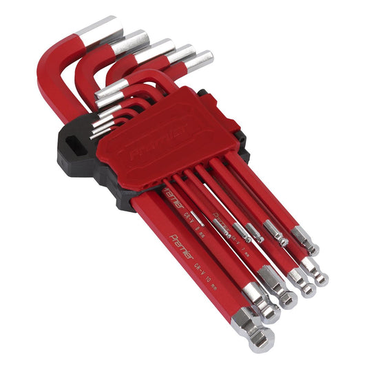 Sealey Premier Ball-End Hex Key Set Long Metric 11pc AK71640