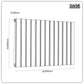 Baridi Horizontal Radiator Contemporary Double Flat Panel Design 600 x 910mm � Anthracite DH341