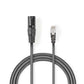 Nedis DMX Adapter Cable XLR 3-Pin Male to RJ45 Male 0.3m Grey COTP15700GY03