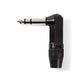 Nedis Audio Connector Stereo 6.35mm Male Angled Black COTP23903BK
