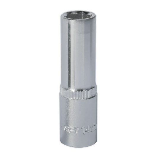 Sealey WallDrive Socket 14mm Deep 1/2"Sq Drive S1214D