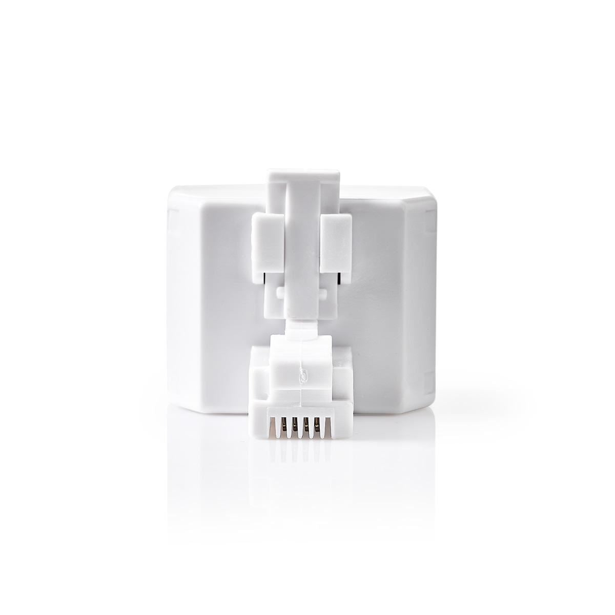 Nedis Telecom Splitter RJ11 Male to 2x RJ11 Female White TCGP90995WT