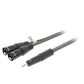 Sweex XLR Stereo Cable 2x XLR 3-Pin Male to 3.5mm Male 1.5m Dark Grey - COTH15310GY15
